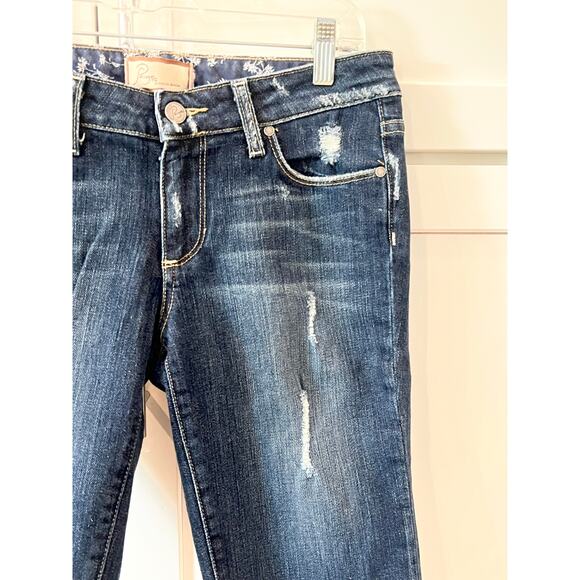 PAIGE Premium Denim Shorts Women's Size 26 Stretch Jeans Bermuda Cut Off - Picture 6 of 9